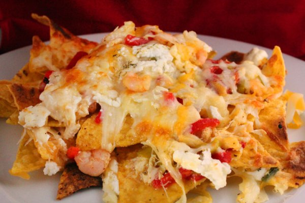 crab and shrimp nachos